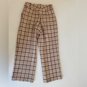 Wilfred Beige and Brown Plaid Chinos